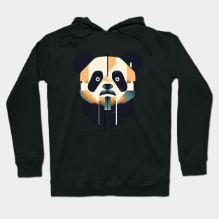 Cute shock panda | Black, orange, and blue Hoodie